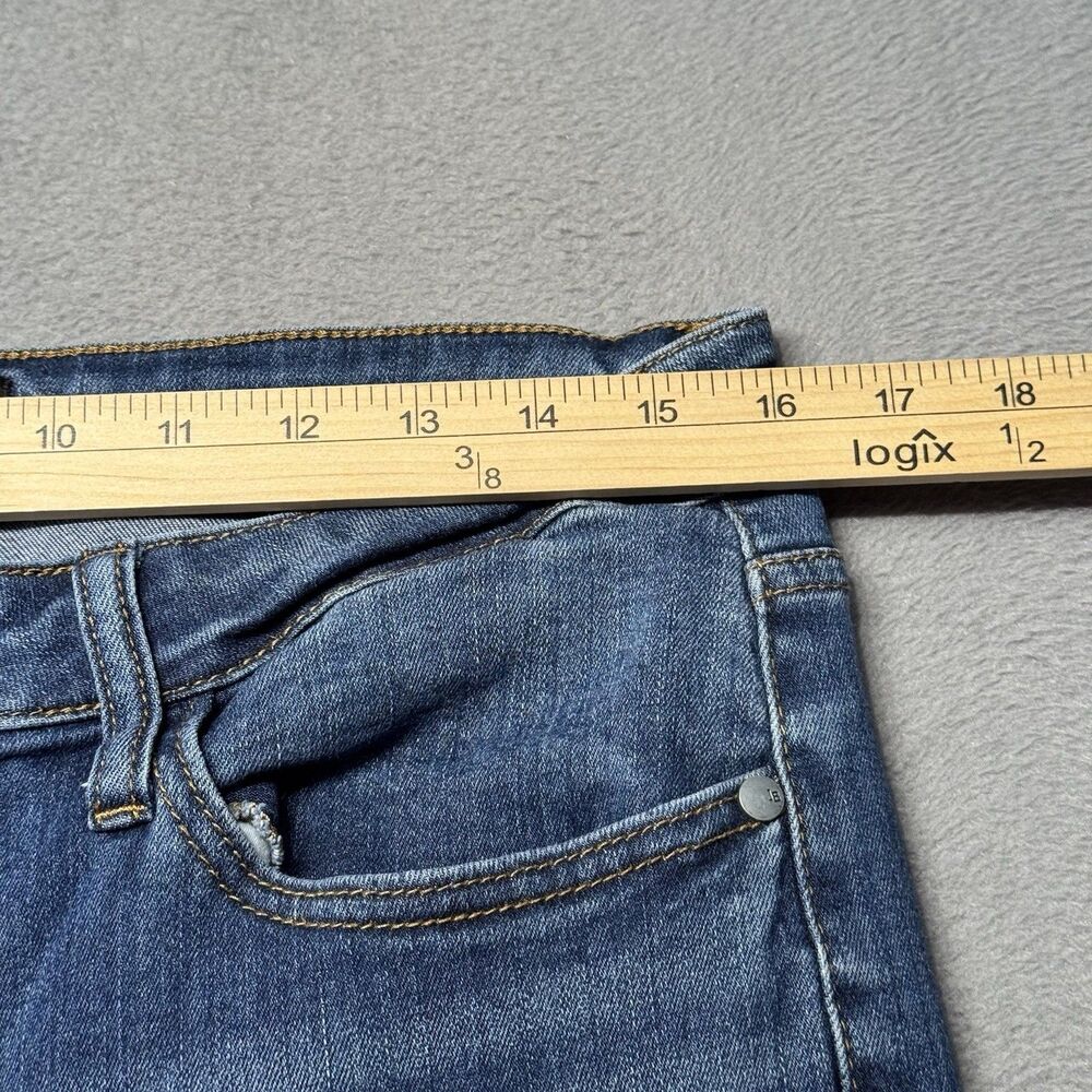 Judy Blue Womens 32 Capri Straight Leg Jeans Blue Mid Rise Stretch Denim - Picture 8 of 11